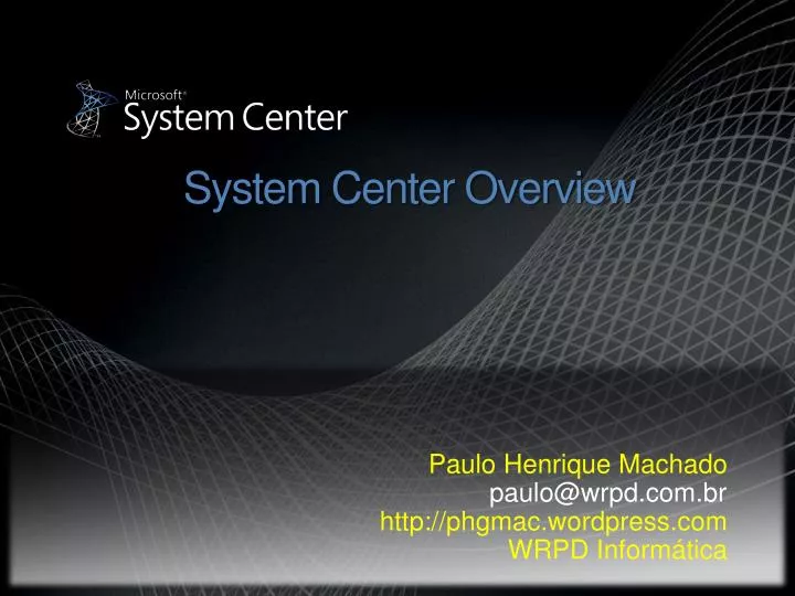 system center overview