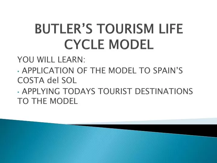 butler s tourism life cycle model