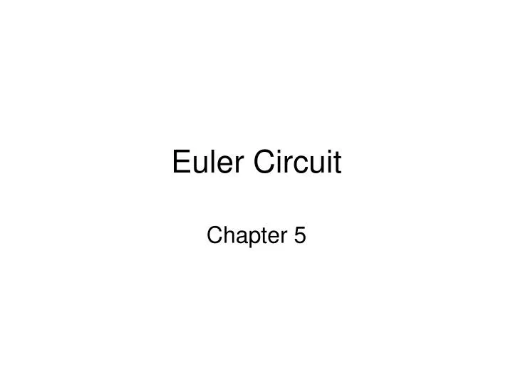 euler circuit