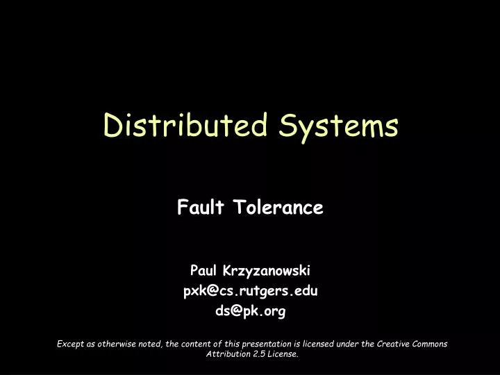 distributed systems