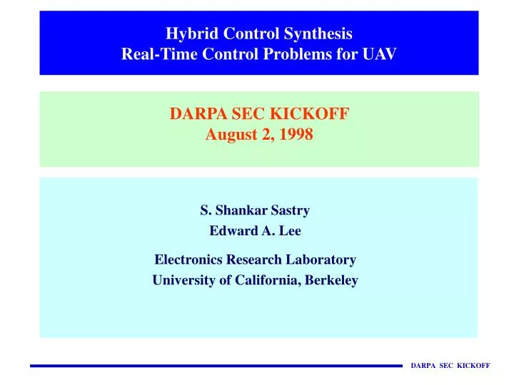 hybrid control synthesis real time control problems for uav