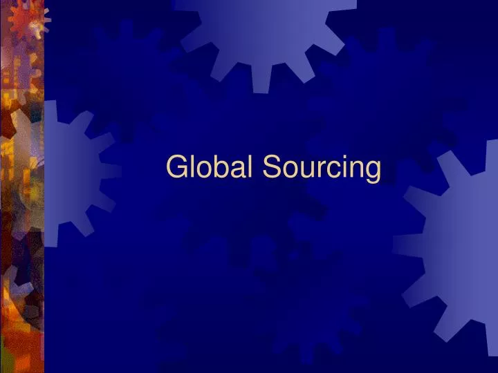 global sourcing