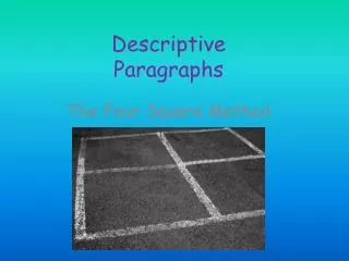 Descriptive Paragraphs