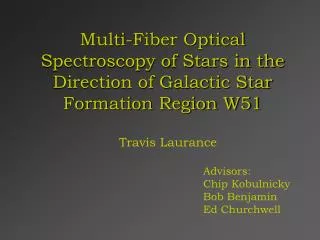 Multi-Fiber Optical Spectroscopy of Stars in the Direction of Galactic Star Formation Region W51