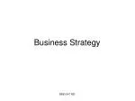 Business Strategy - slide 1