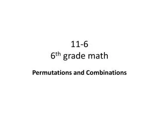 11-6 6 th grade math