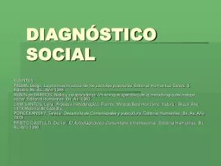 diagn stico social