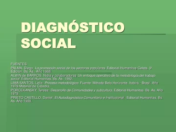 diagn stico social