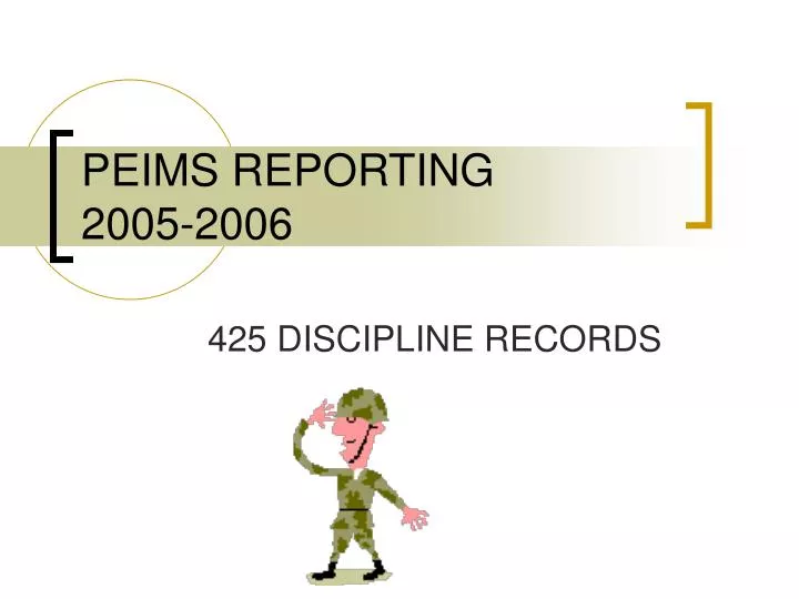 peims reporting 2005 2006
