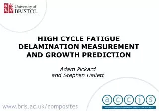 HIGH CYCLE FATIGUE DELAMINATION MEASUREMENT AND GROWTH PREDICTION