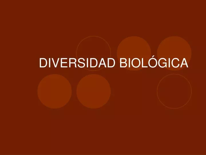 diversidad biol gica