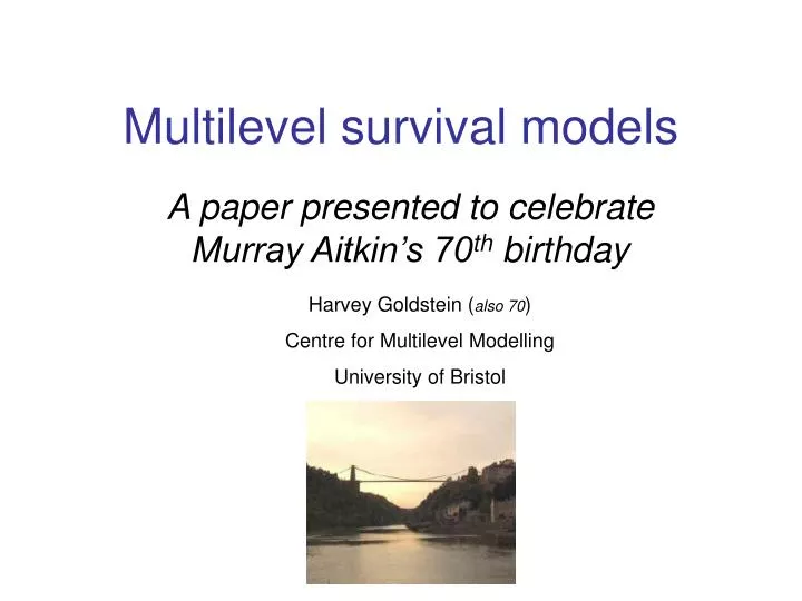 multilevel survival models