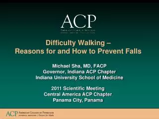 Difficulty Walking – Reasons for and How to Prevent Falls