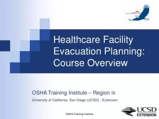 Healthcare Facility Evacuation Planning: Course Overview