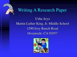 Writing A Research Paper