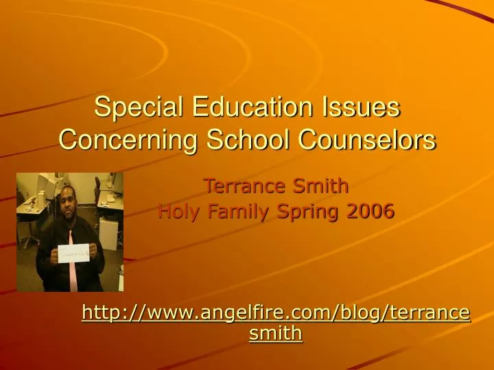 special education issues concerning school counselors