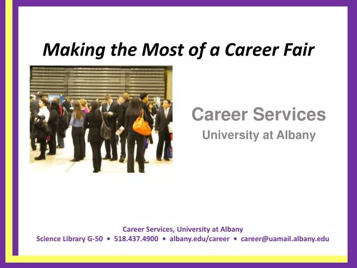 making the most of a career fair