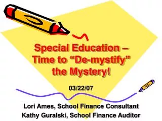 Special Education - Fiscal Overview