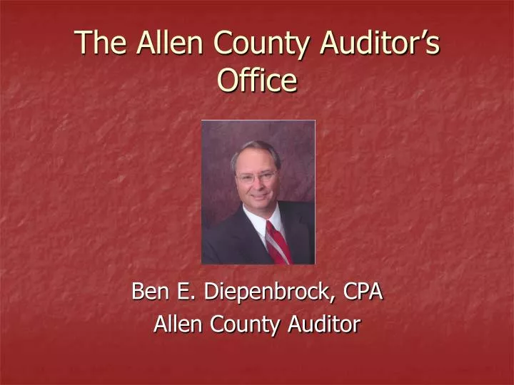 the allen county auditor s office