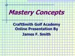 Mastery Concepts - slide 1