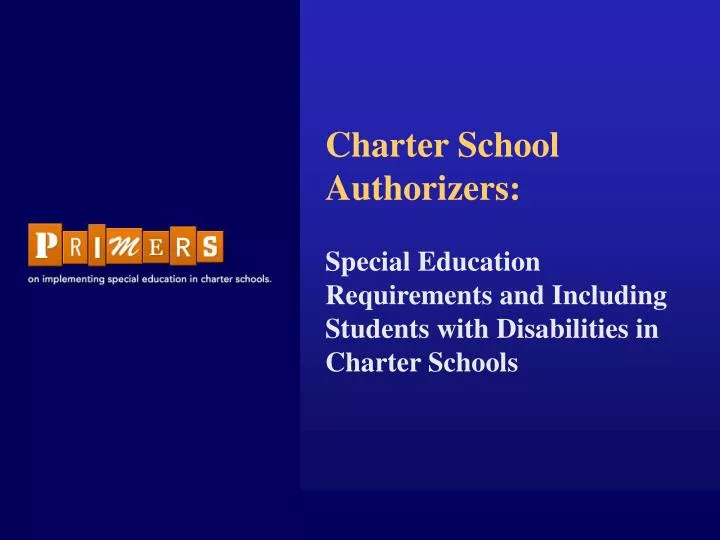 charter school authorizers