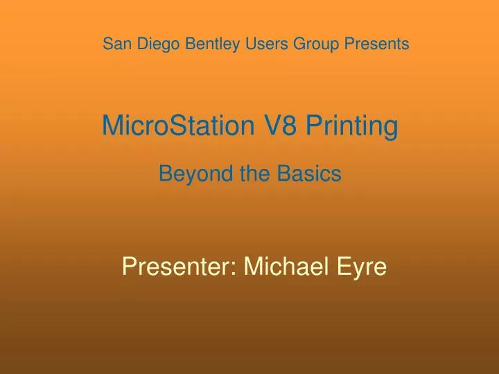 microstation v8 printing beyond the basics