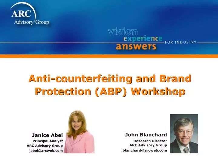 anti counterfeiting and brand protection abp workshop