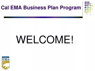 Cal EMA Business Plan Program