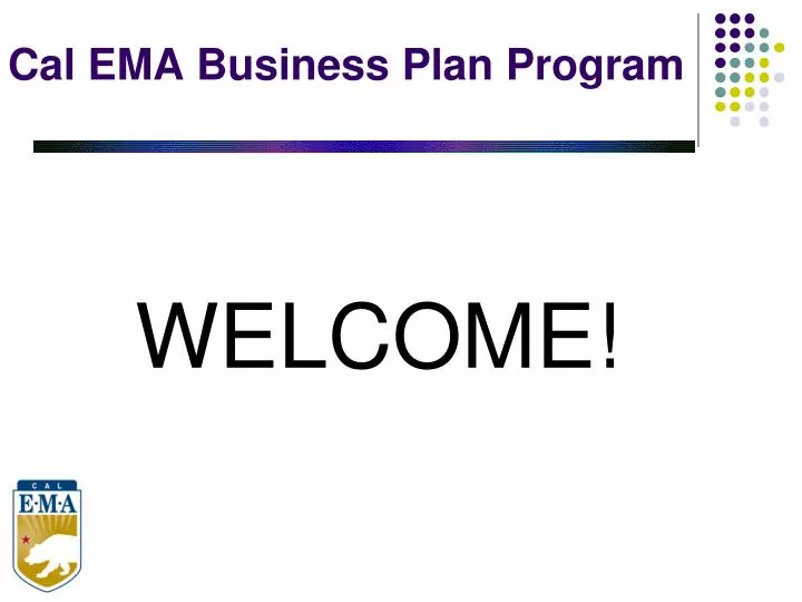 cal ema business plan program