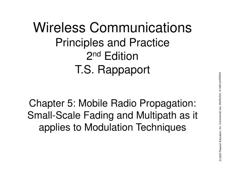 wireless communications principles and practice 2 nd edition t s rappaport