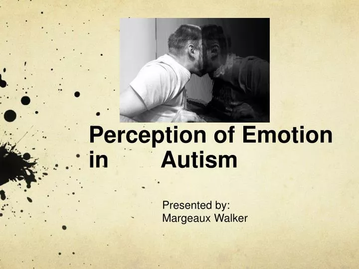 perception of emotion in autism