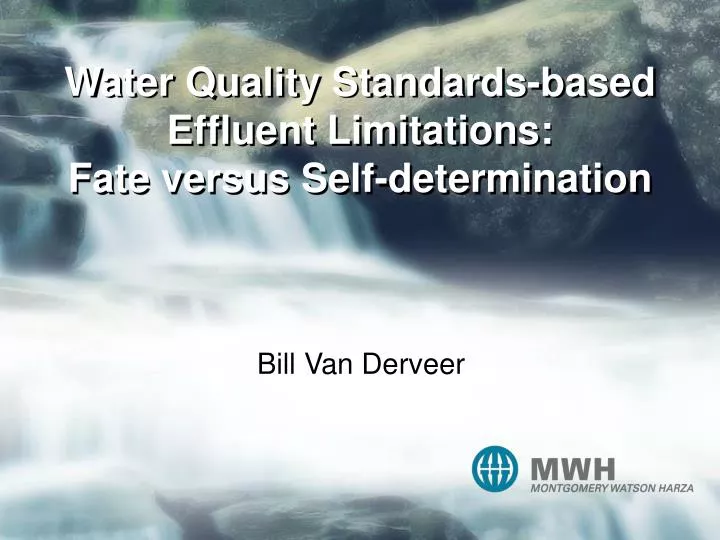 water quality standards based effluent limitations fate versus self determination