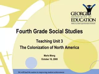 Fourth Grade Social Studies