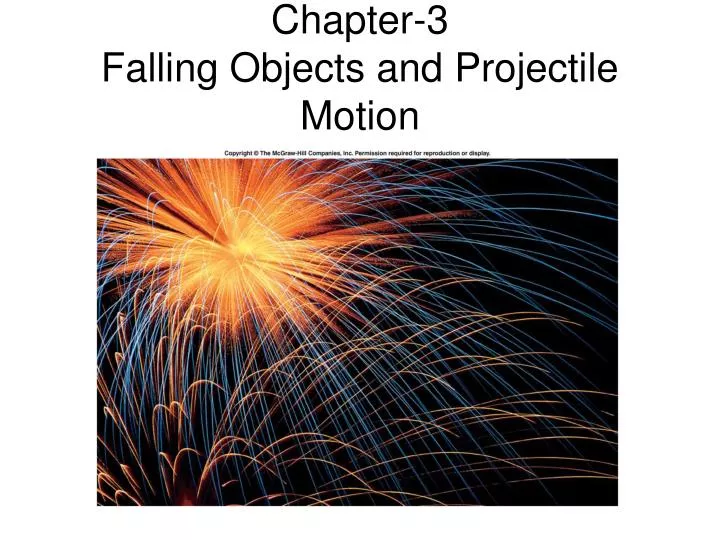 chapter 3 falling objects and projectile motion