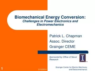Biomechanical Energy Conversion: Challenges in Power Electronics and Electromechanics