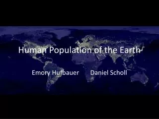 Human Population of the Earth