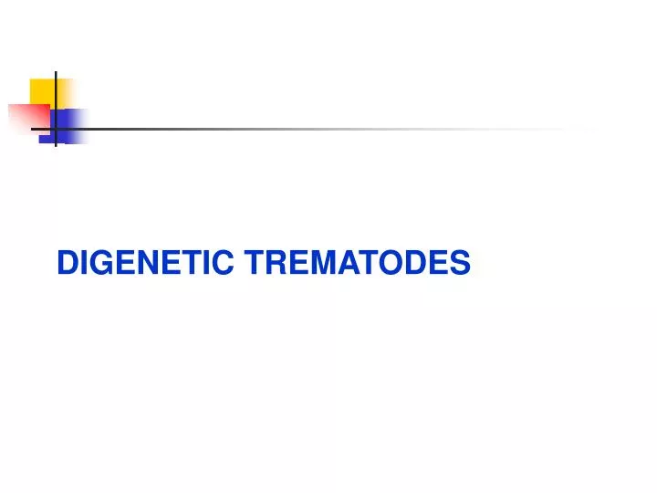 digenetic trematodes