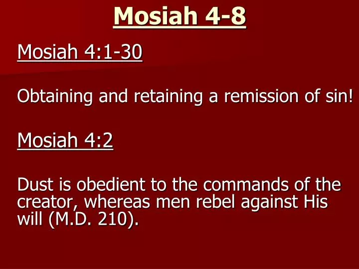 mosiah 4 8