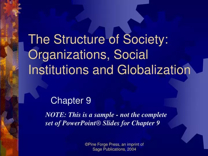 the structure of society organizations social institutions and globalization