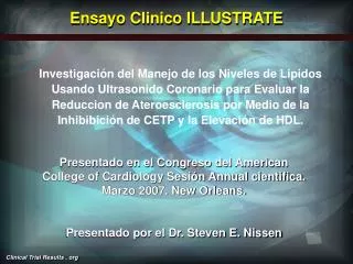 Ensayo Clinico ILLUSTRATE
