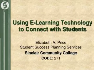 Using E-Learning Technology to Connect with Students