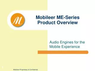 Mobileer ME-Series Product Overview