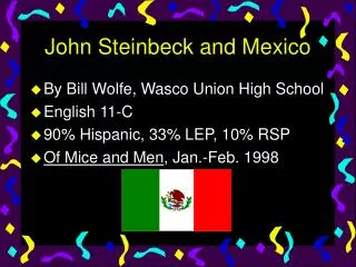 John Steinbeck and Mexico