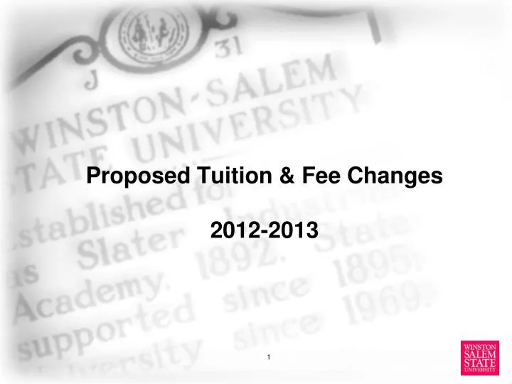 proposed tuition fee changes 2012 2013