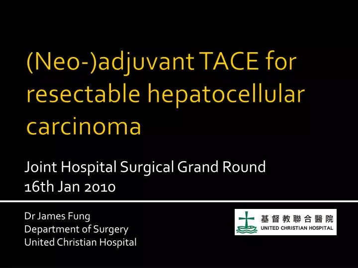 neo adjuvant tace for resectable hepatocellular carcinoma