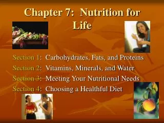 Chapter 7: Nutrition for Life