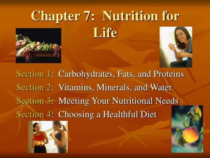 chapter 7 nutrition for life