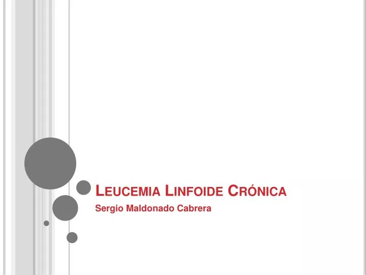leucemia linfoide cr nica