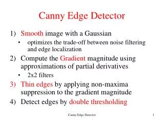 Canny Edge Detector
