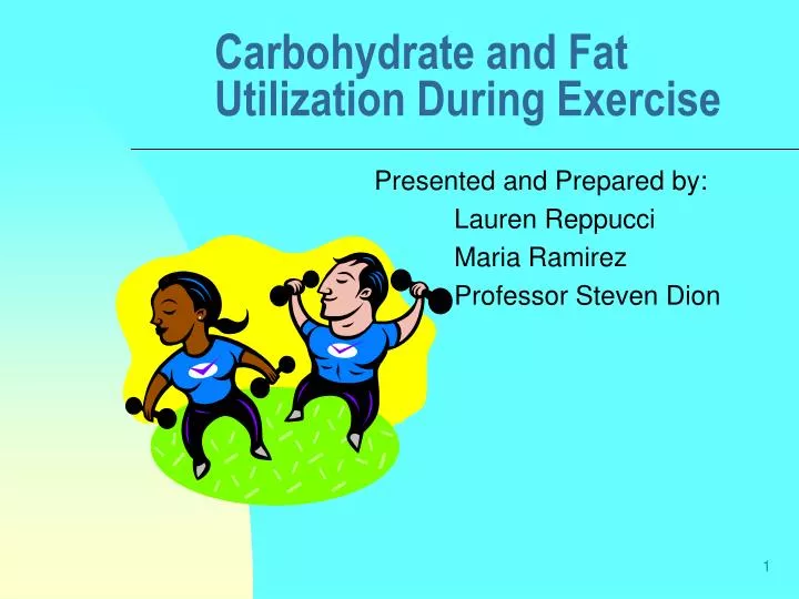carbohydrate and fat utilization during exercise